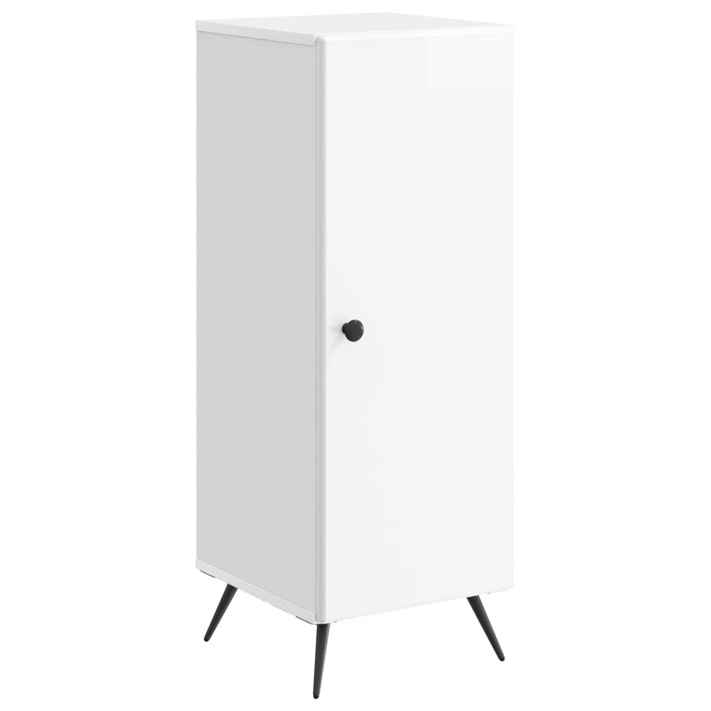 Sideboard Hochglanz Weiß 33 x 34,5 x 90 cm Holzwerkstoff