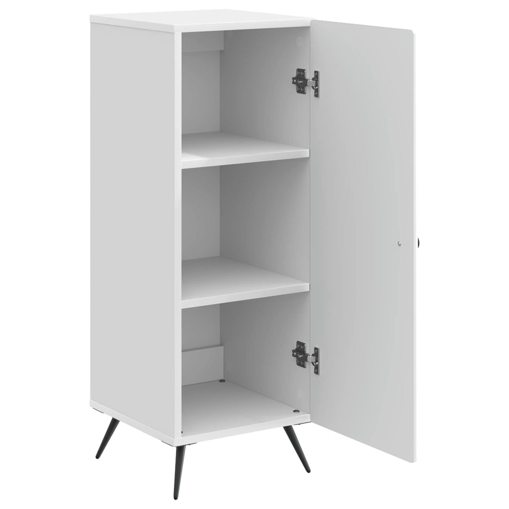 Sideboard Hochglanz Weiß 33 x 34,5 x 90 cm Holzwerkstoff