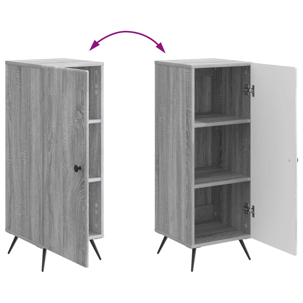 Sideboard Graues Sonoma 33 x 34,5 x 90 cm Holzwerkstoff