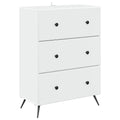 Schubladenschrank Weiß 66 x 34,5 x 90 cm Holzwerkstoff