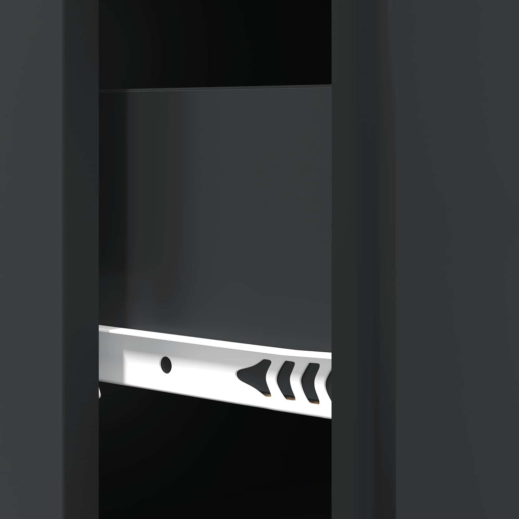 Schubladenschrank Schwarz 66 x 34,5 x 90 cm Holzwerkstoff