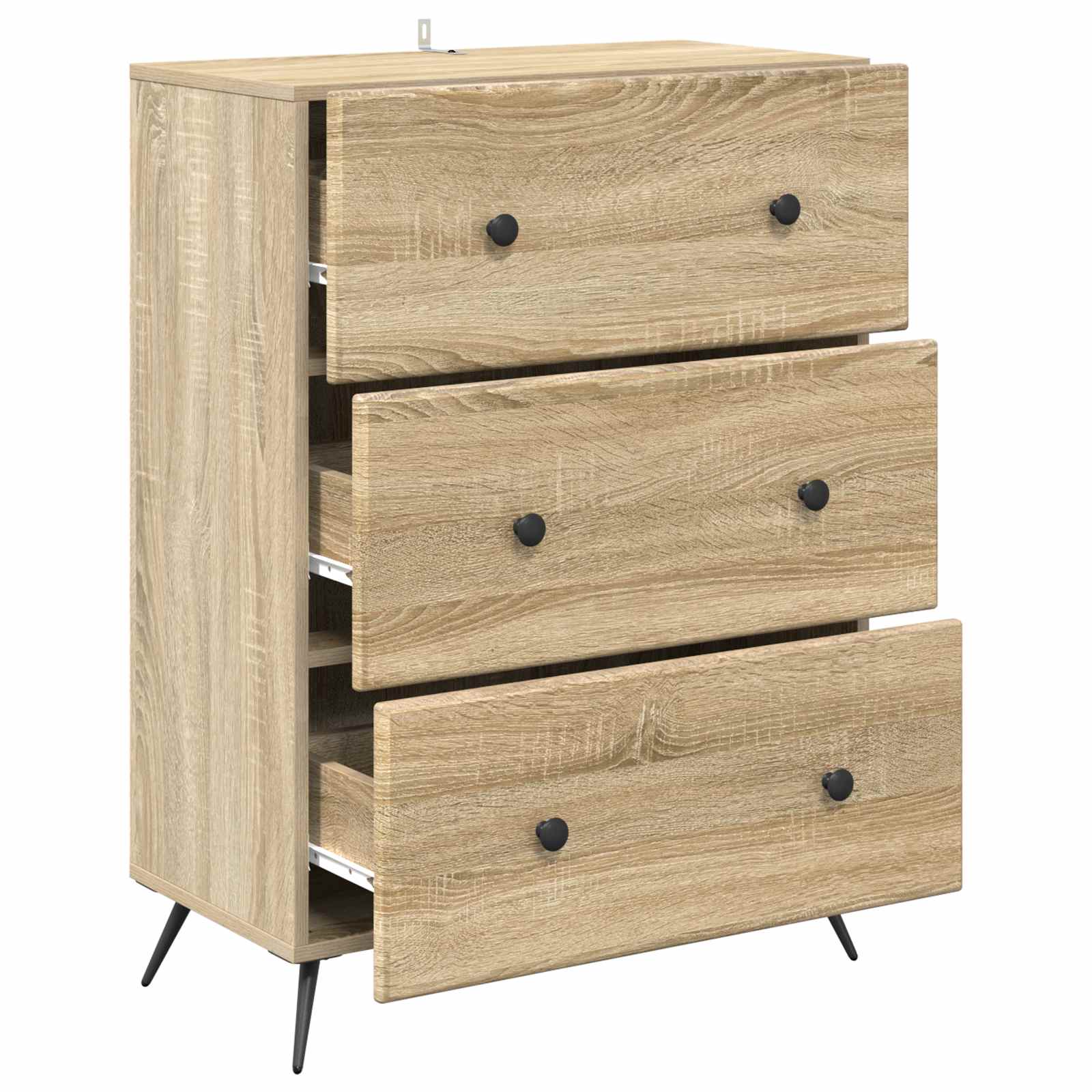Schubladenschrank Sonoma-Eiche 66 x 34,5 x 90 cm Holzwerkstoff