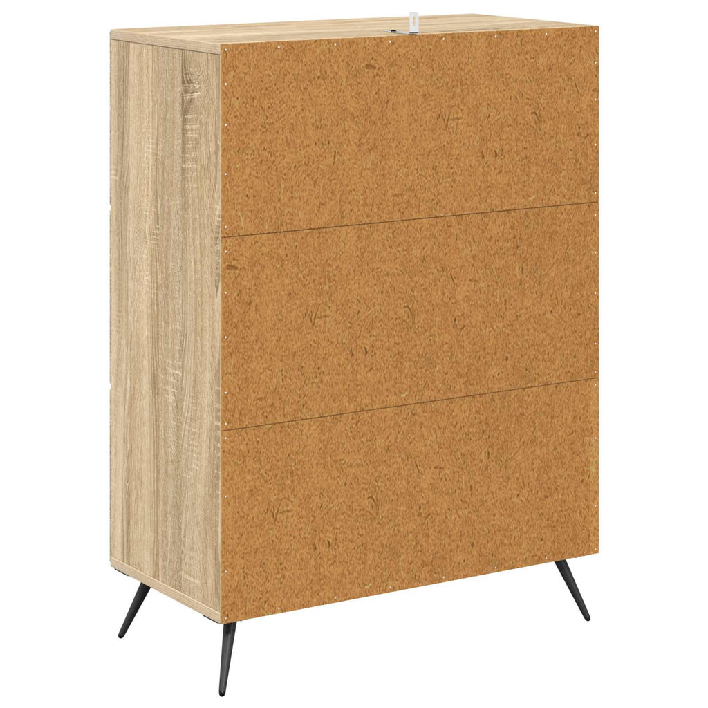 Schubladenschrank Sonoma-Eiche 66 x 34,5 x 90 cm Holzwerkstoff