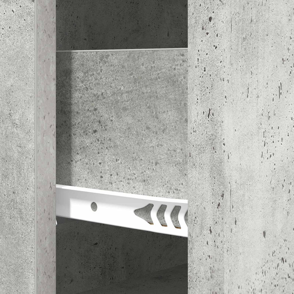 Schubladenschrank Betongrau 66 x 34,5 x 90 cm Holzwerkstoff
