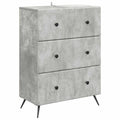 Schubladenschrank Betongrau 66 x 34,5 x 90 cm Holzwerkstoff