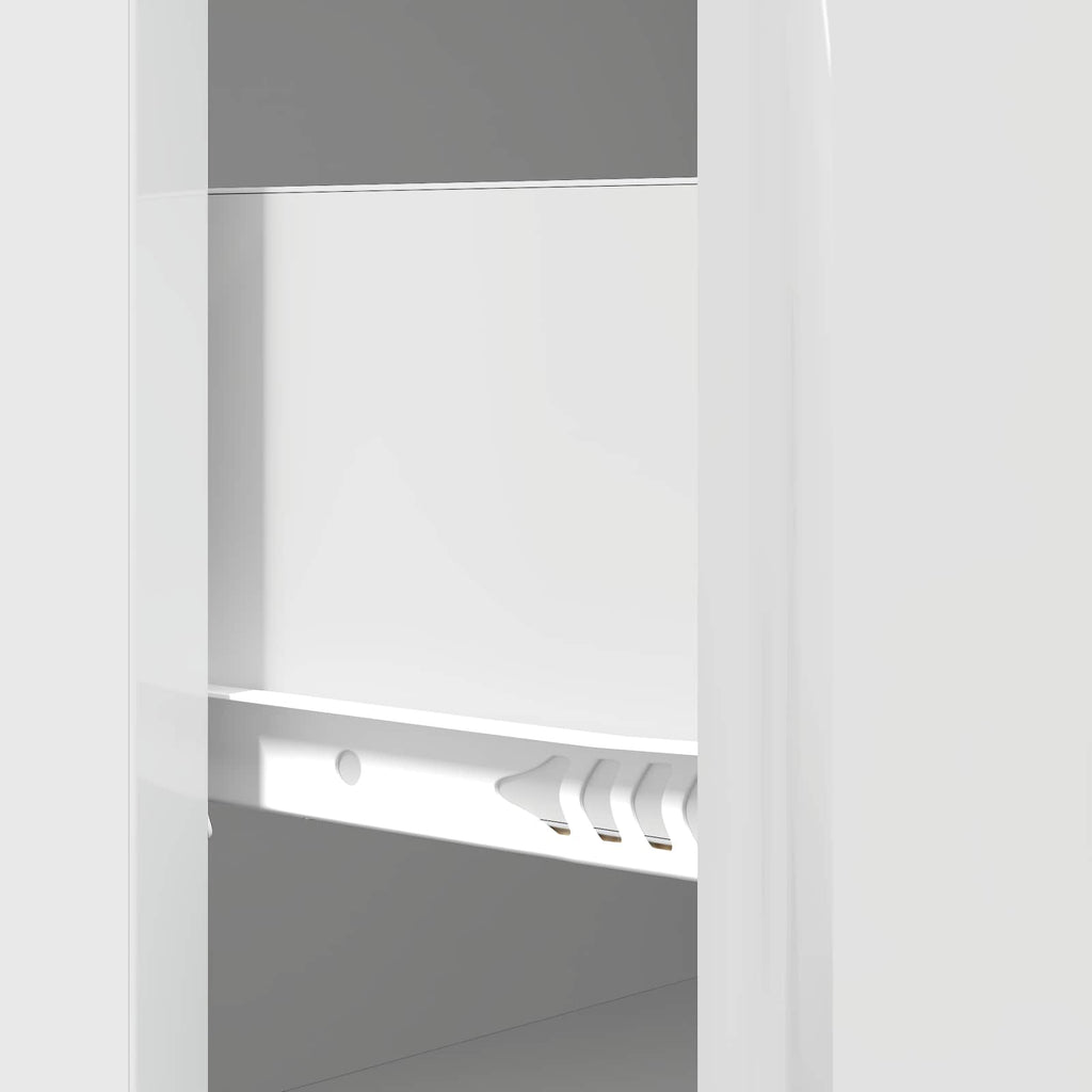 Schubladenschrank Hochglanz Weiß 66 x 34,5 x 90 cm
