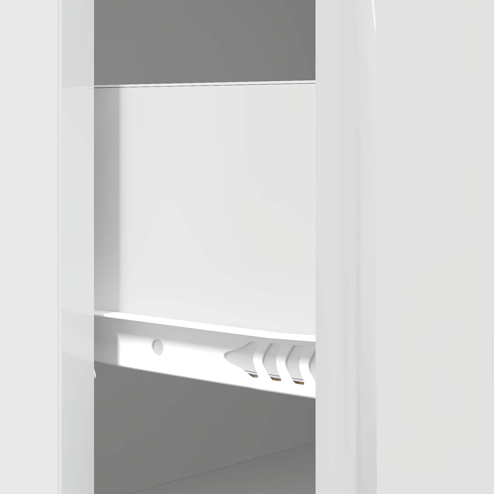 Schubladenschrank Hochglanz Weiß 66 x 34,5 x 90 cm