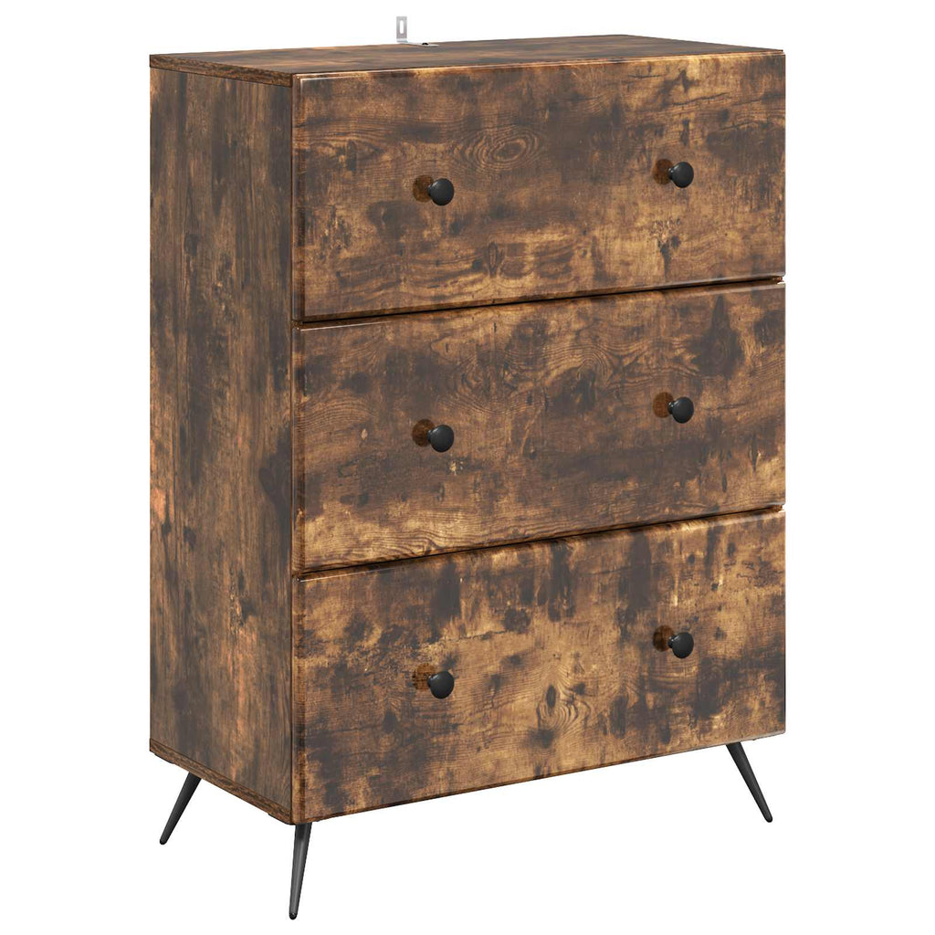 Schubladenschrank Geräucherte Eiche 66 x 34,5 x 90 cm