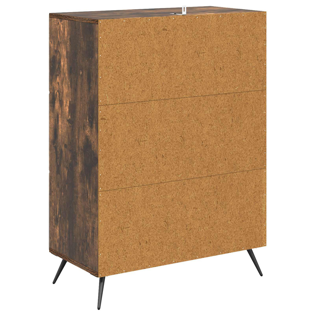 Schubladenschrank Geräucherte Eiche 66 x 34,5 x 90 cm