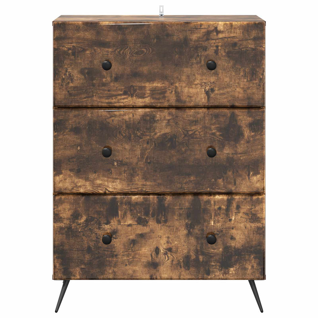 Schubladenschrank Geräucherte Eiche 66 x 34,5 x 90 cm