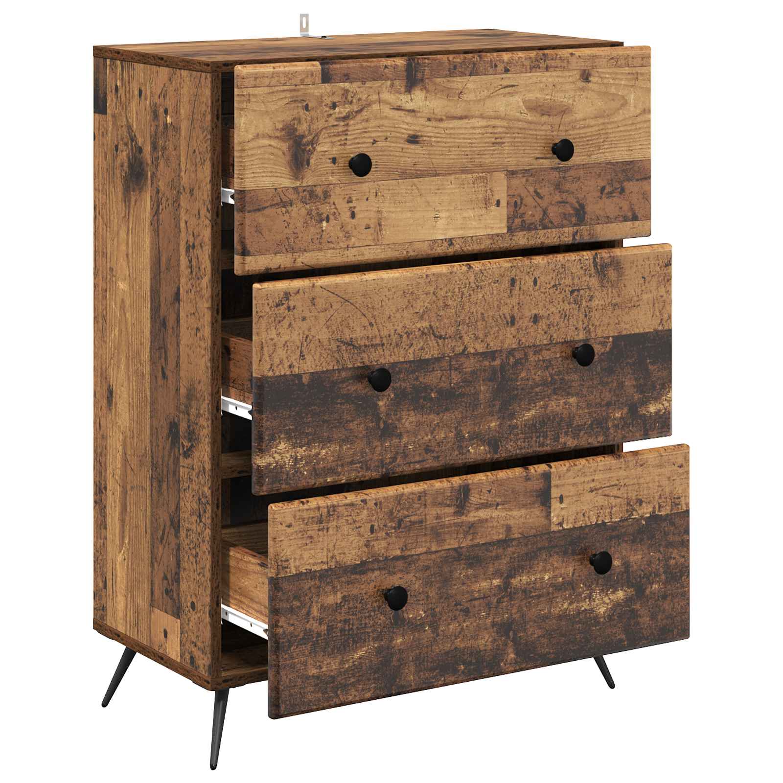 Schubladenschrank Altholz 66 x 34,5 x 90 cm Holzwerkstoff
