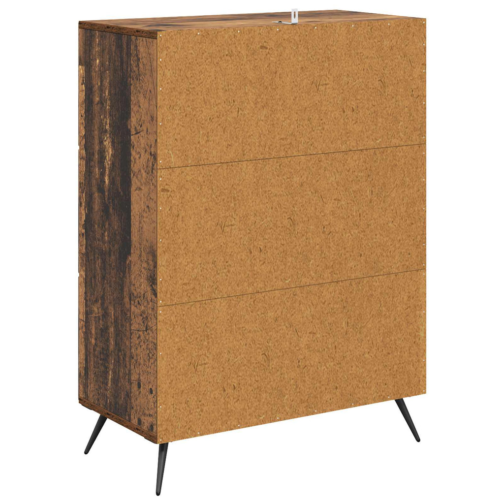 Schubladenschrank Altholz 66 x 34,5 x 90 cm Holzwerkstoff