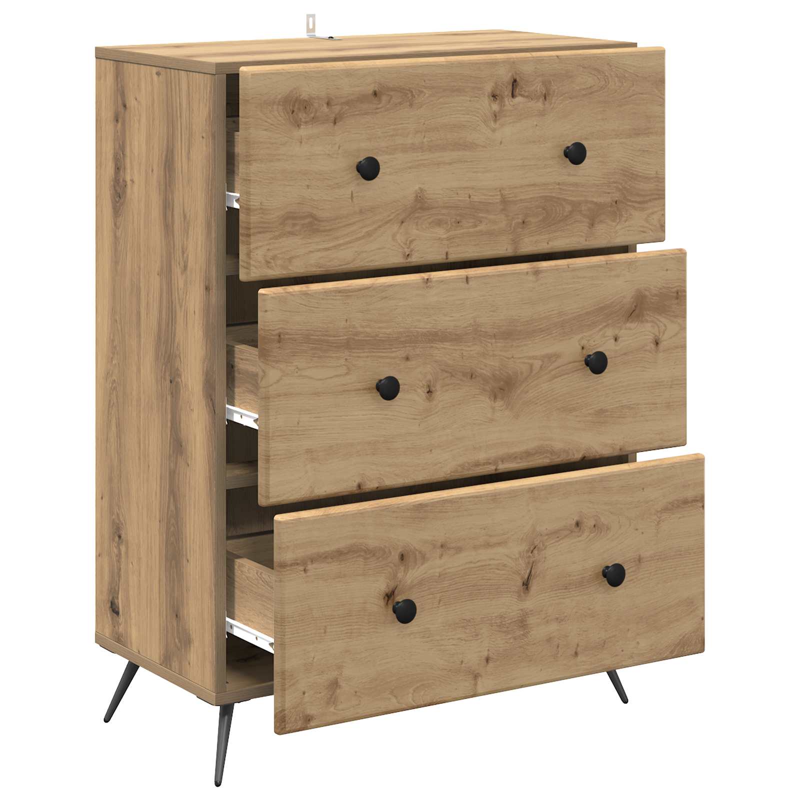 Schubladenschrank Artisan-Eiche 66 x 34,5 x 90 cm Holzwerkstoff