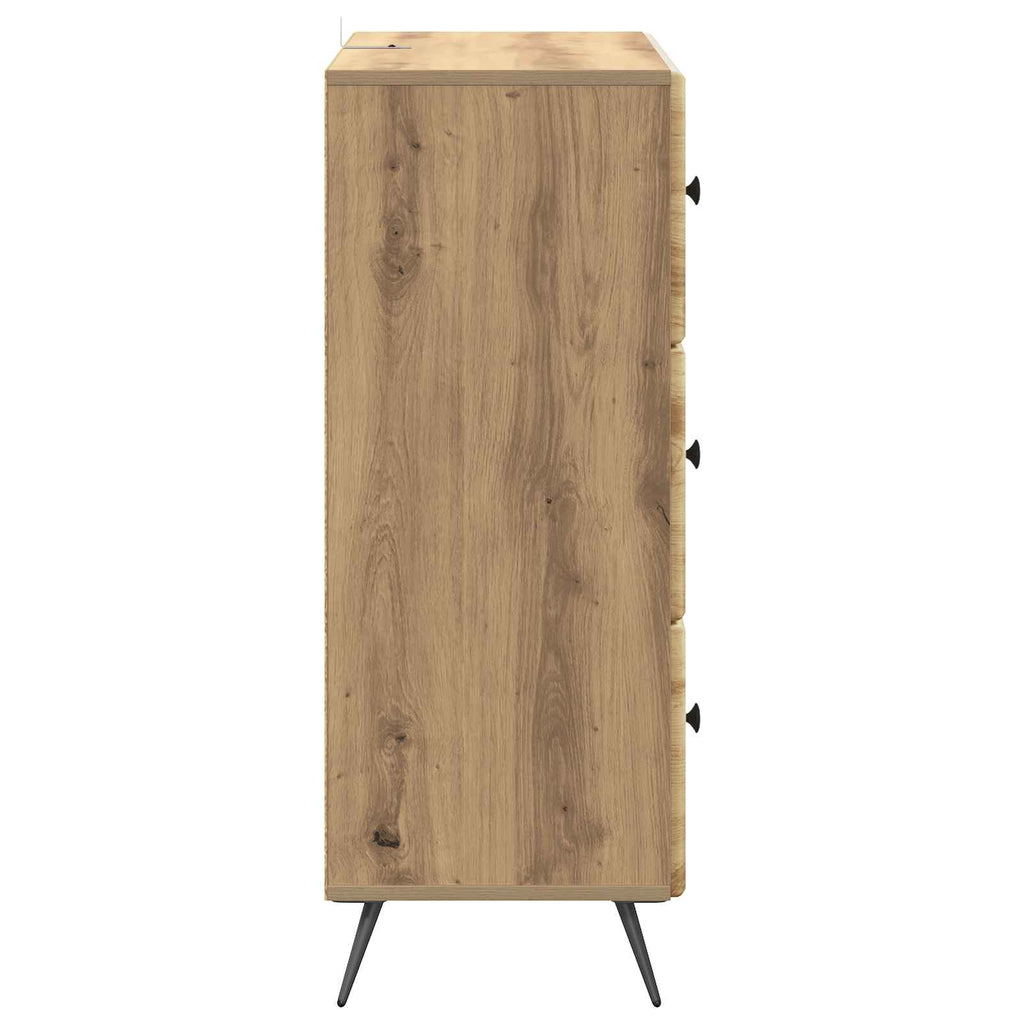 Schubladenschrank Artisan-Eiche 66 x 34,5 x 90 cm Holzwerkstoff