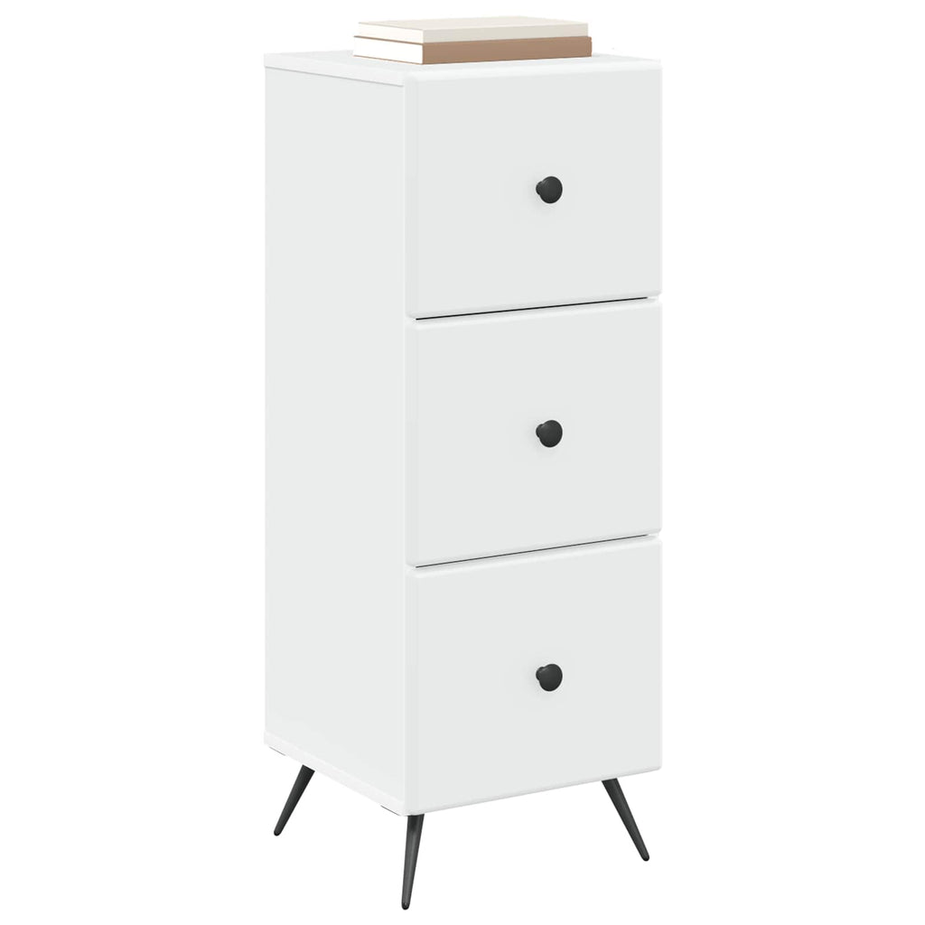 Schubladenschrank Weiß 33 x 34,5 x 90 cm Holzwerkstoff