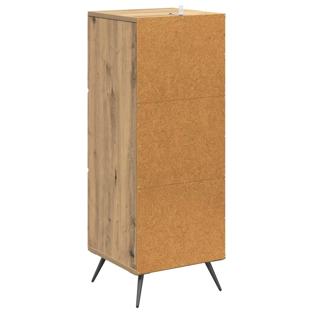 Schubladenschrank Artisan-Eiche 33 x 34,5 x 90 cm Holzwerkstoff