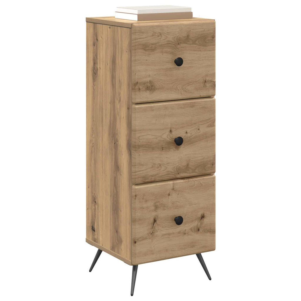 Schubladenschrank Artisan-Eiche 33 x 34,5 x 90 cm Holzwerkstoff