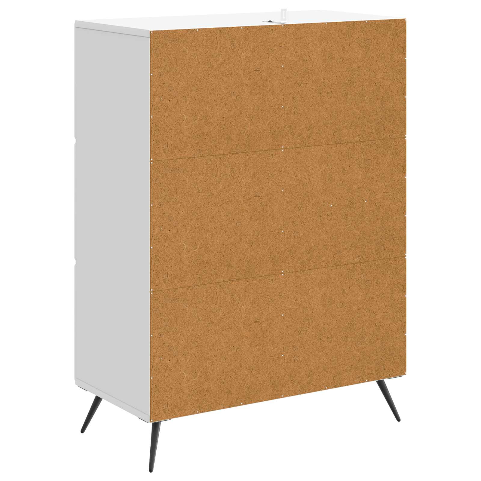 Sideboard mit Schubladen Weiß 66 x 34,5 x 90 cm Holzwerkstoff