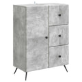 Sideboard Betongrau 66 x 34,5 x 90 cm Holzwerkstoff