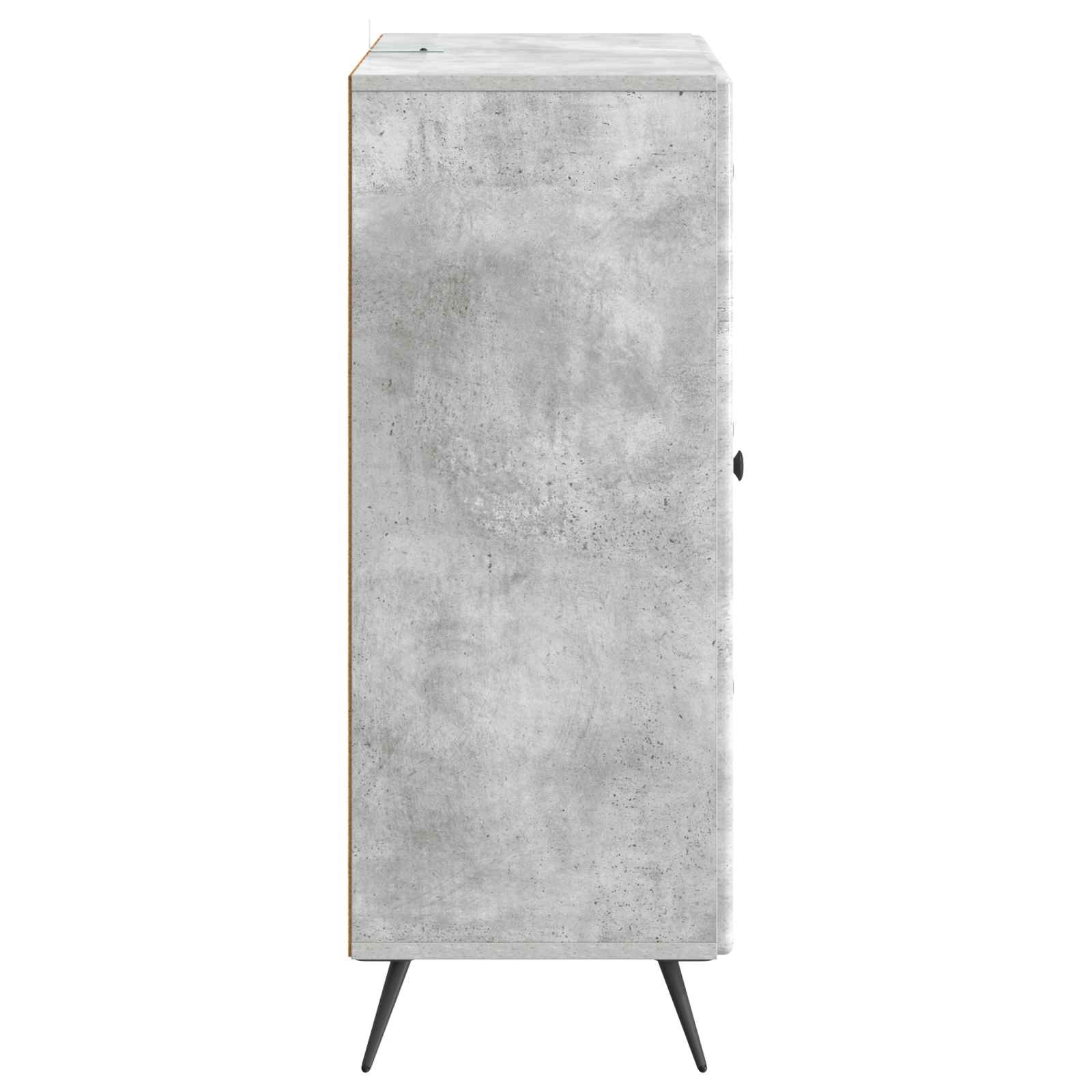 Sideboard Betongrau 66 x 34,5 x 90 cm Holzwerkstoff