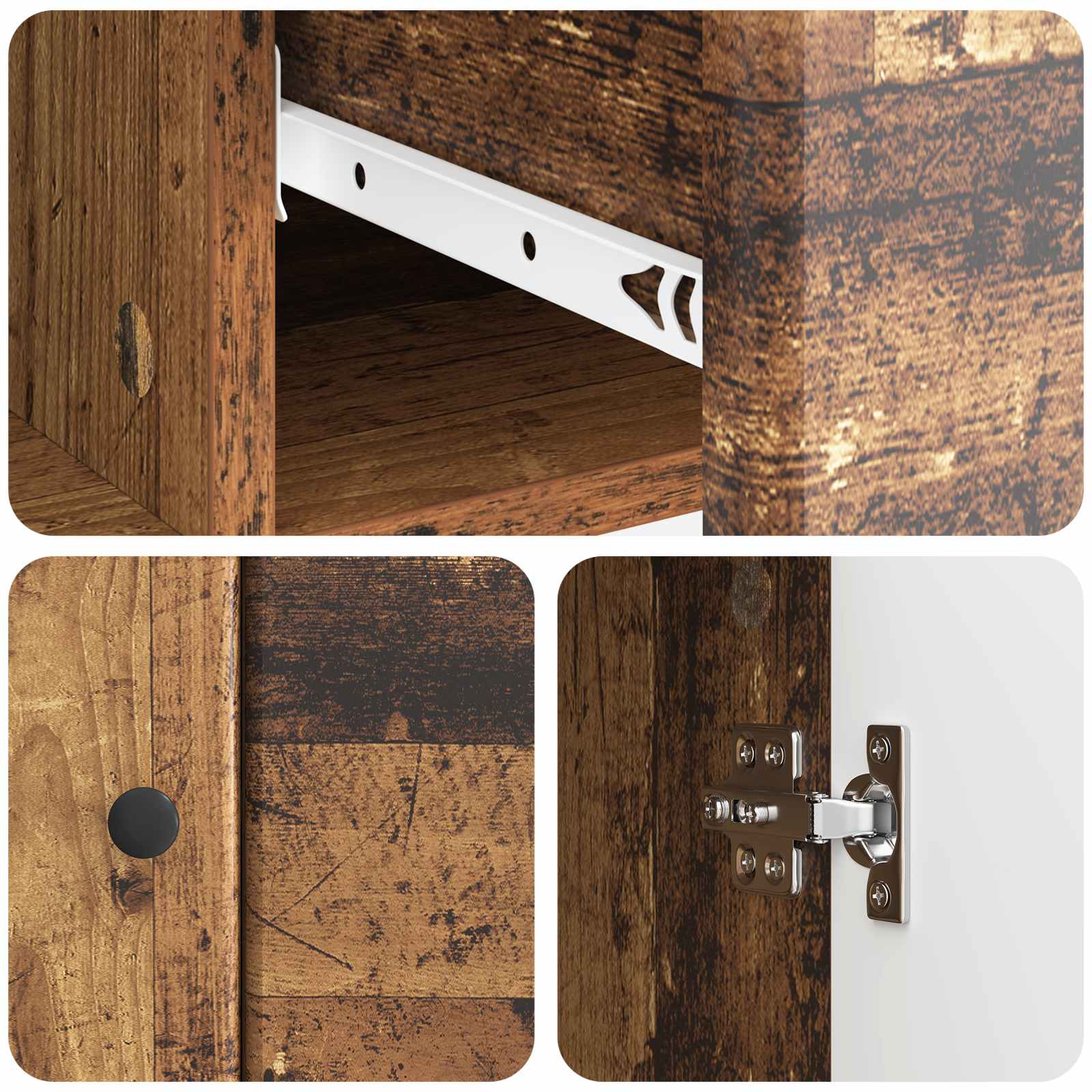 Sideboard Altholz 66 x 34,5 x 90 cm Holzwerkstoff