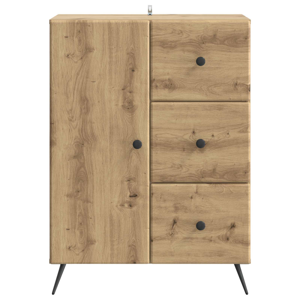 Sideboard Artisan-Eiche 66 x 34,5 x 90 cm Holzwerkstoff