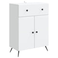 Sideboard mit Schubladen Weiß 66 x 34,5 x 90 cm Holzwerkstoff