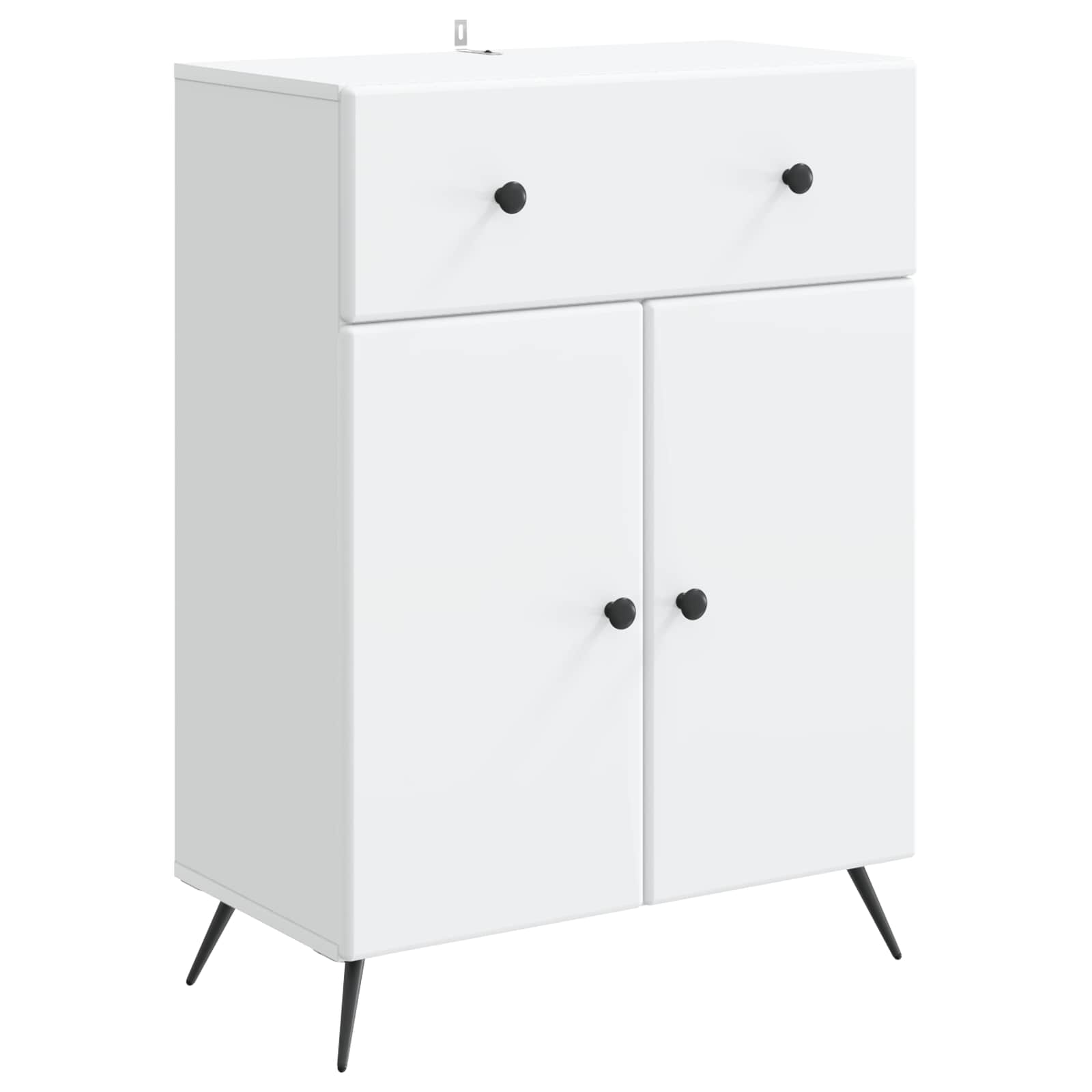 Sideboard mit Schubladen Weiß 66 x 34,5 x 90 cm Holzwerkstoff