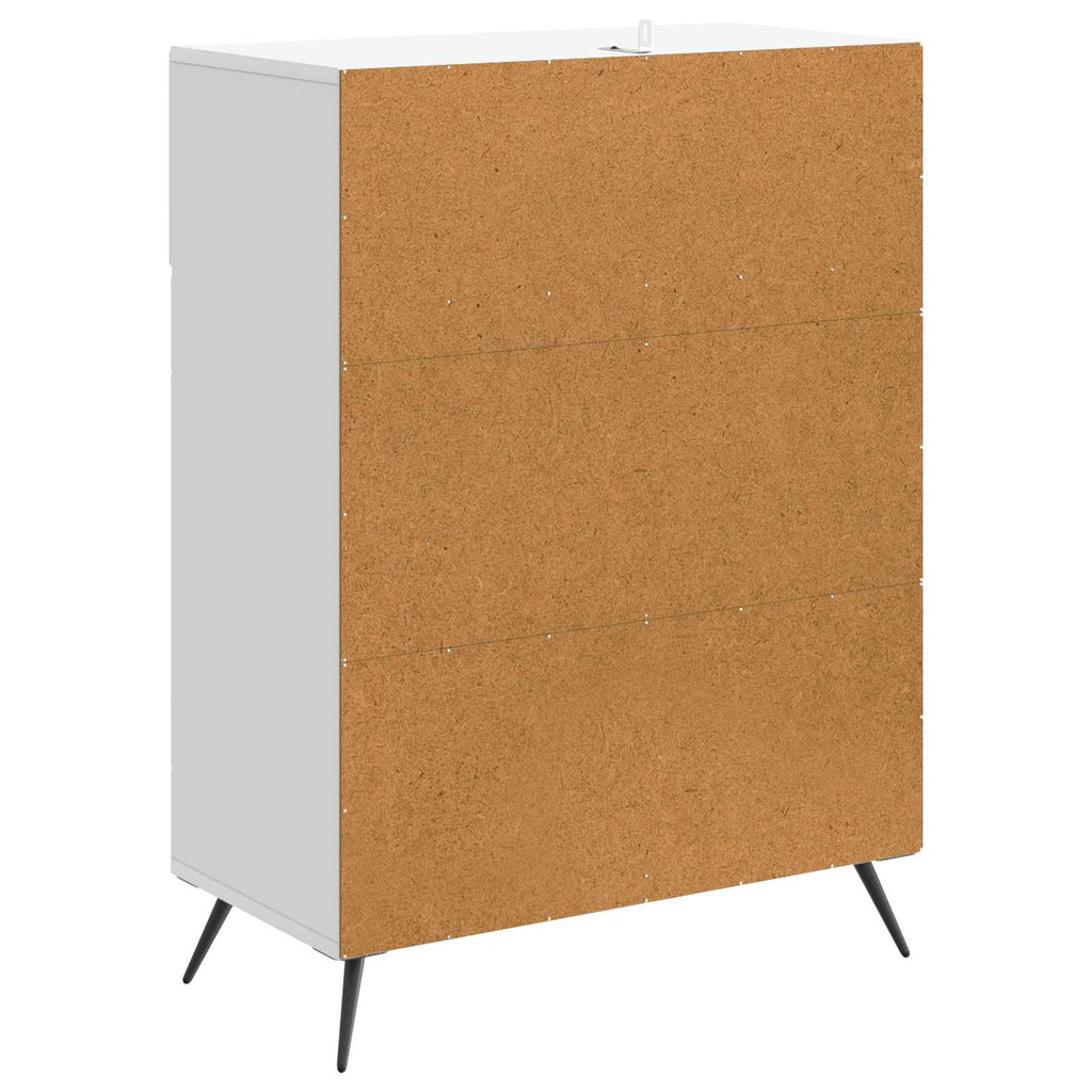 Sideboard mit Schubladen Weiß 66 x 34,5 x 90 cm Holzwerkstoff