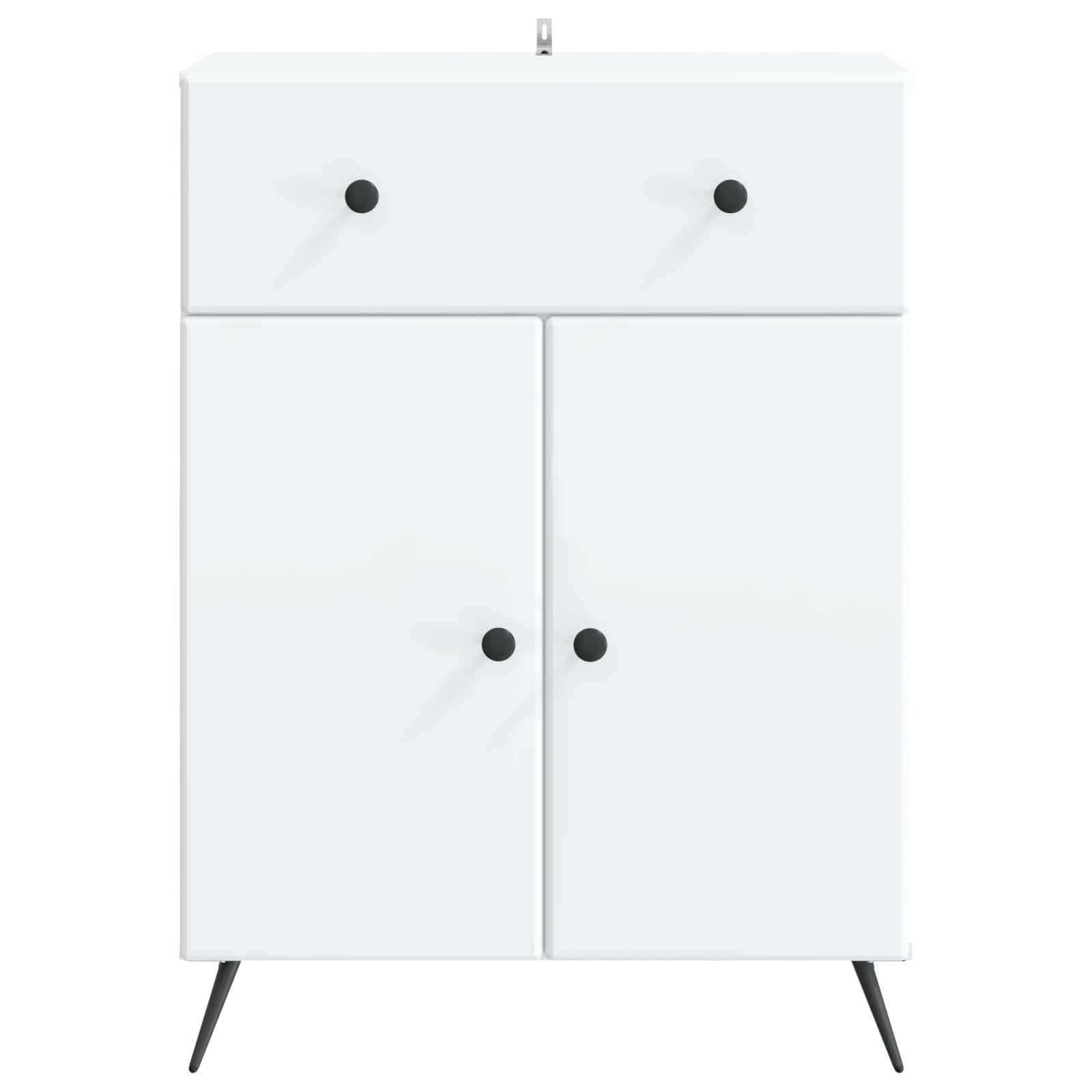Sideboard mit Schubladen Weiß 66 x 34,5 x 90 cm Holzwerkstoff