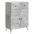 Sideboard Betongrau 66 x 34,5 x 90 cm Holzwerkstoff