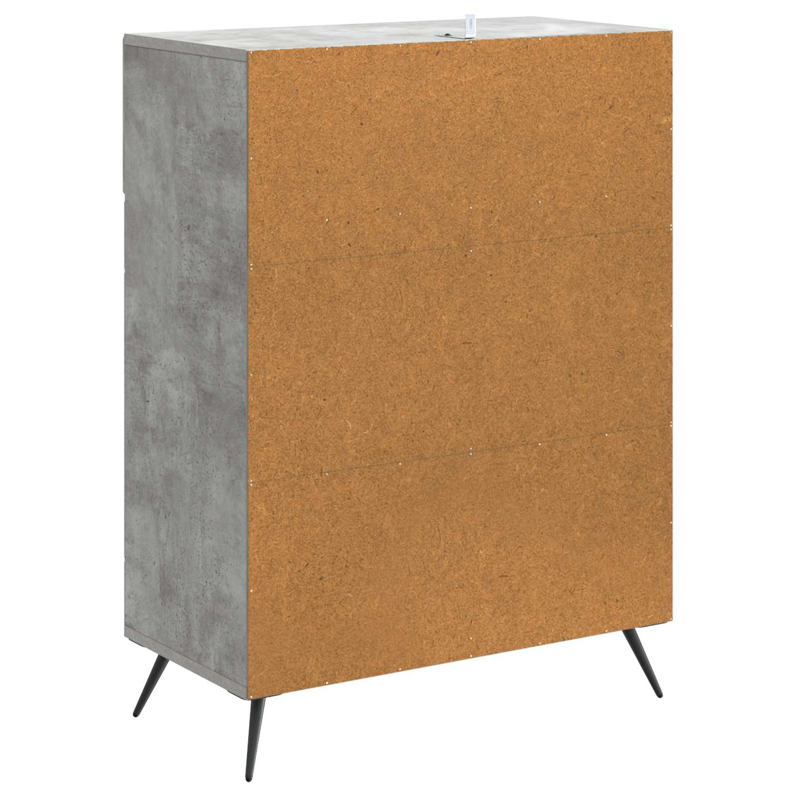 Sideboard Betongrau 66 x 34,5 x 90 cm Holzwerkstoff