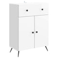Sideboard Hochglanz Weiß 66 x 34,5 x 90 cm Holzwerkstoff