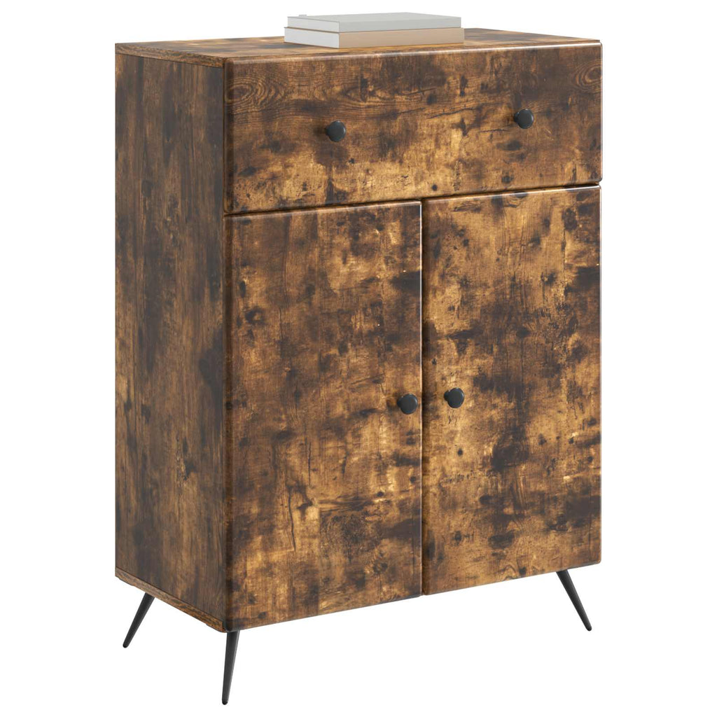 Sideboard Geräucherte Eiche 66 x 34,5 x 90 cm Holzwerkstoff