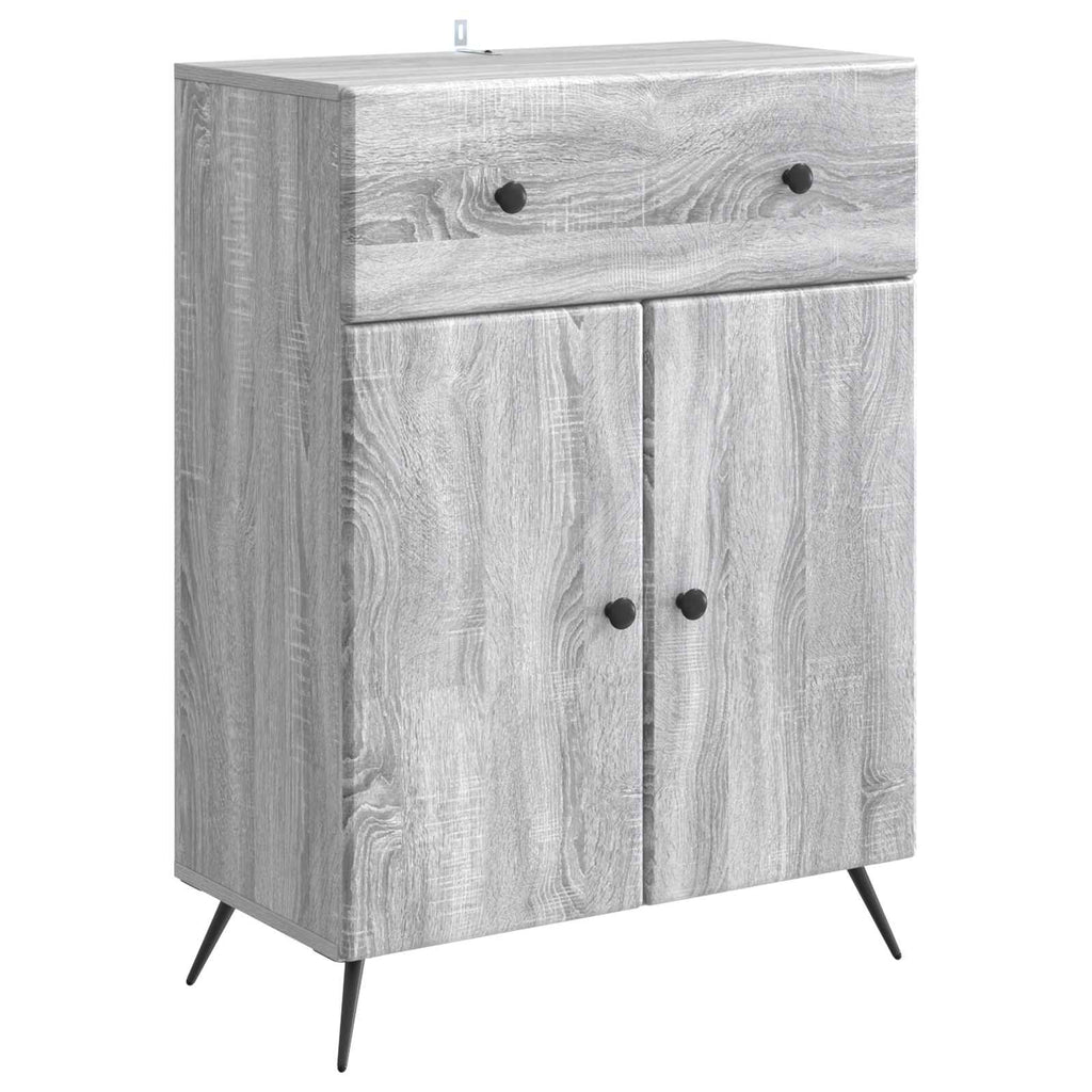 Sideboard Graues Sonoma 66 x 34,5 x 90 cm Holzwerkstoff