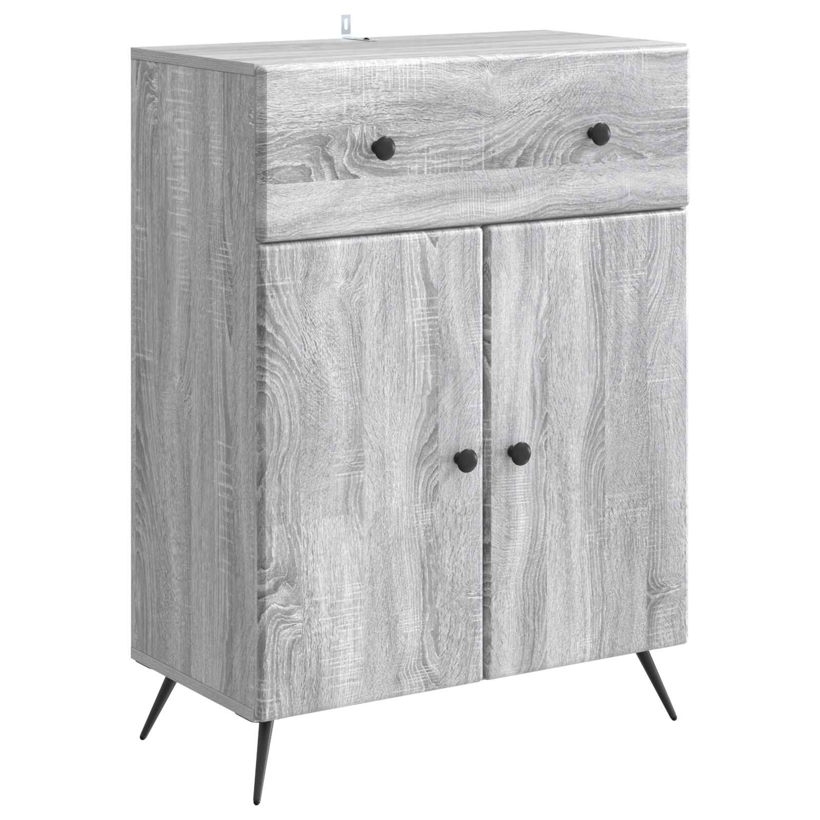 Sideboard Graues Sonoma 66 x 34,5 x 90 cm Holzwerkstoff