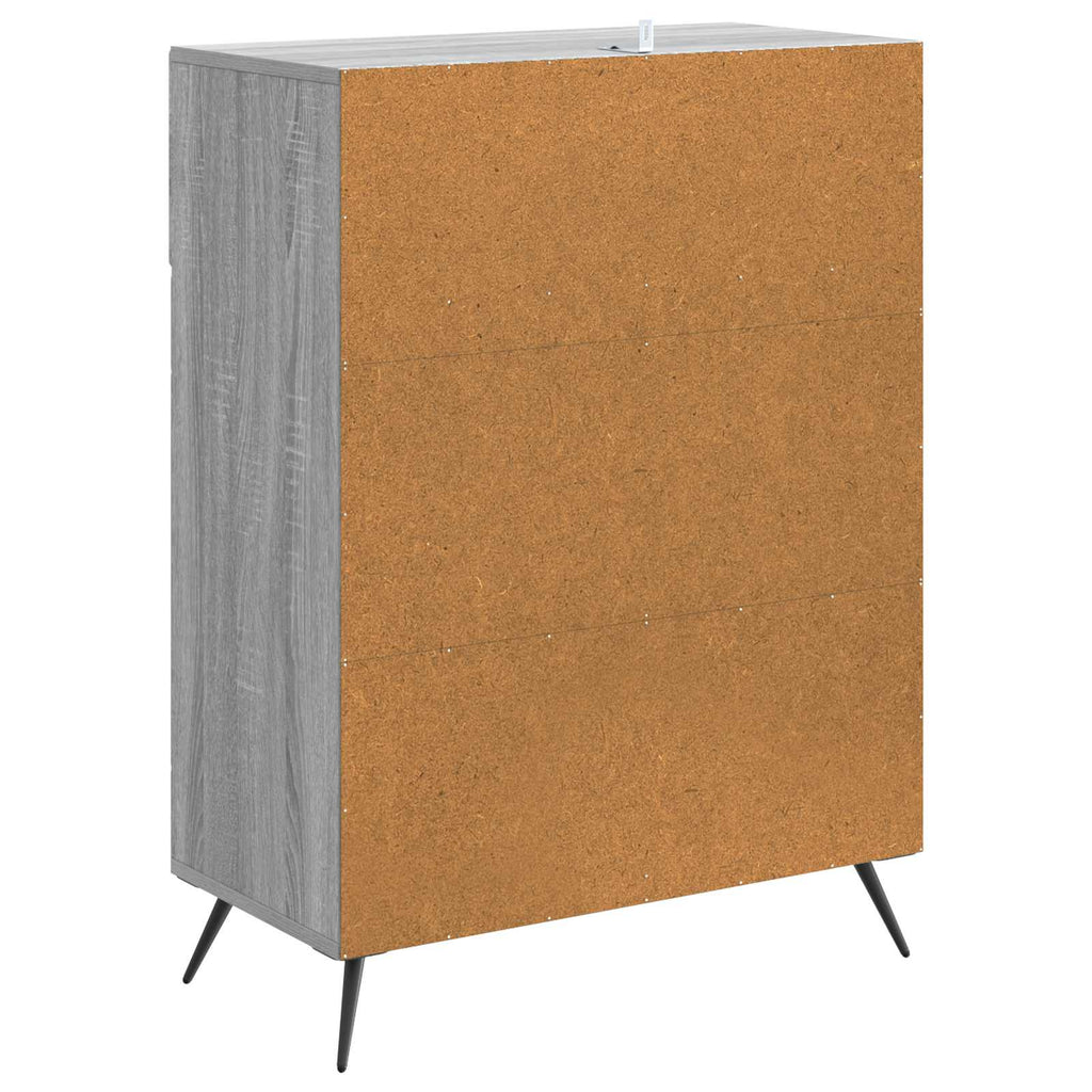Sideboard Graues Sonoma 66 x 34,5 x 90 cm Holzwerkstoff