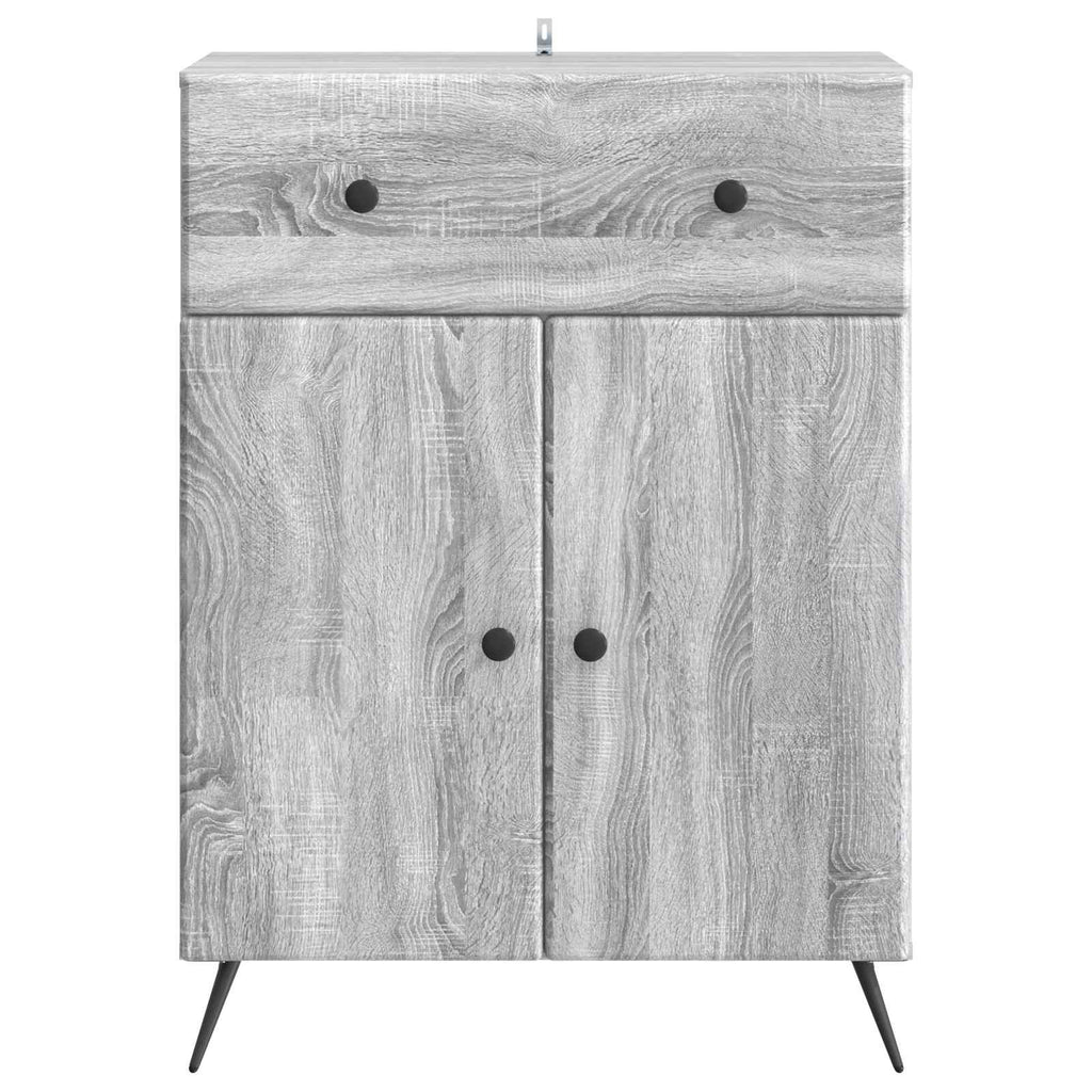 Sideboard Graues Sonoma 66 x 34,5 x 90 cm Holzwerkstoff
