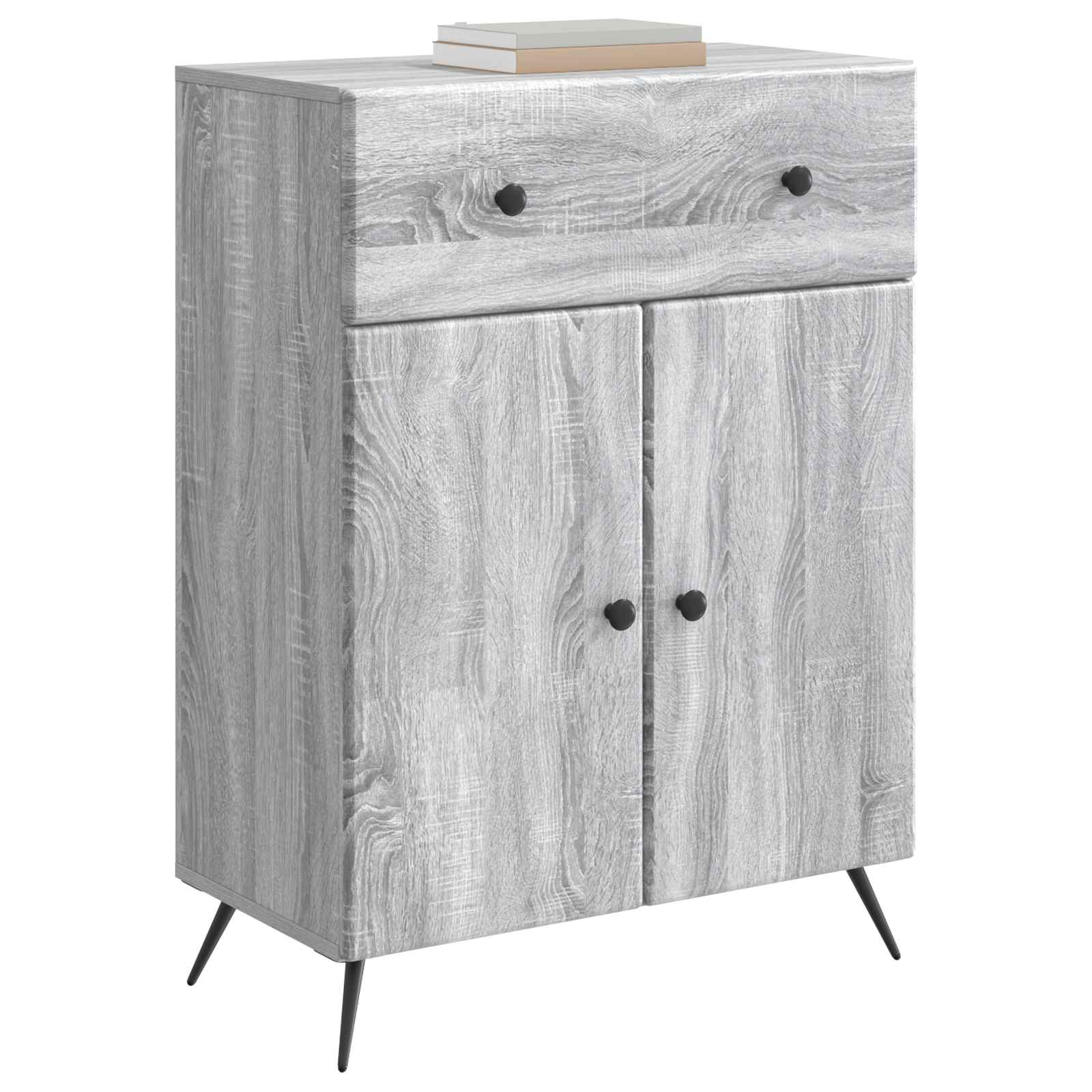 Sideboard Graues Sonoma 66 x 34,5 x 90 cm Holzwerkstoff