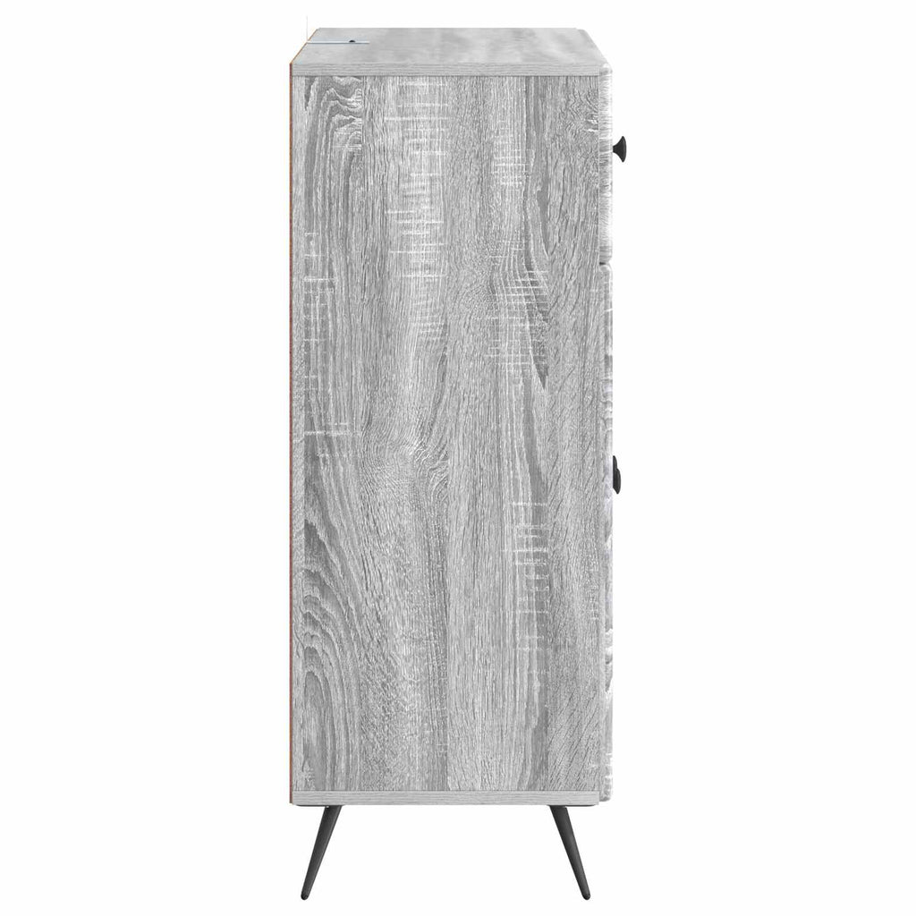 Sideboard Graues Sonoma 66 x 34,5 x 90 cm Holzwerkstoff