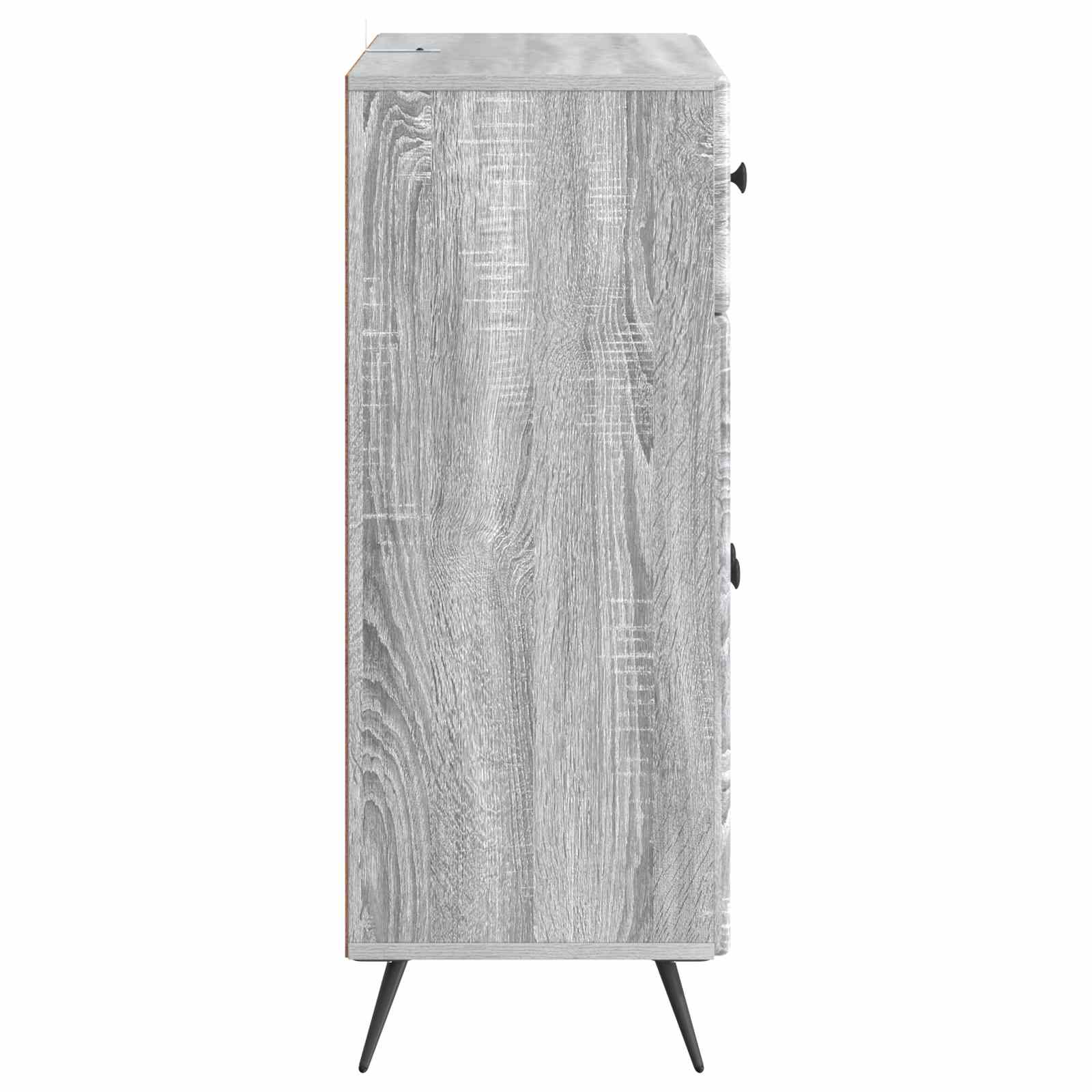 Sideboard Graues Sonoma 66 x 34,5 x 90 cm Holzwerkstoff