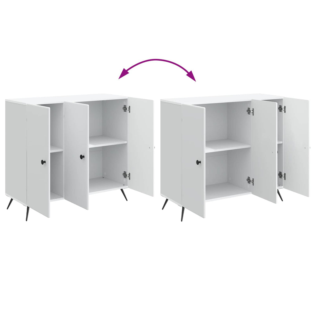 Sideboard Weiß 89 x 34,5 x 80 cm Holzwerkstoff