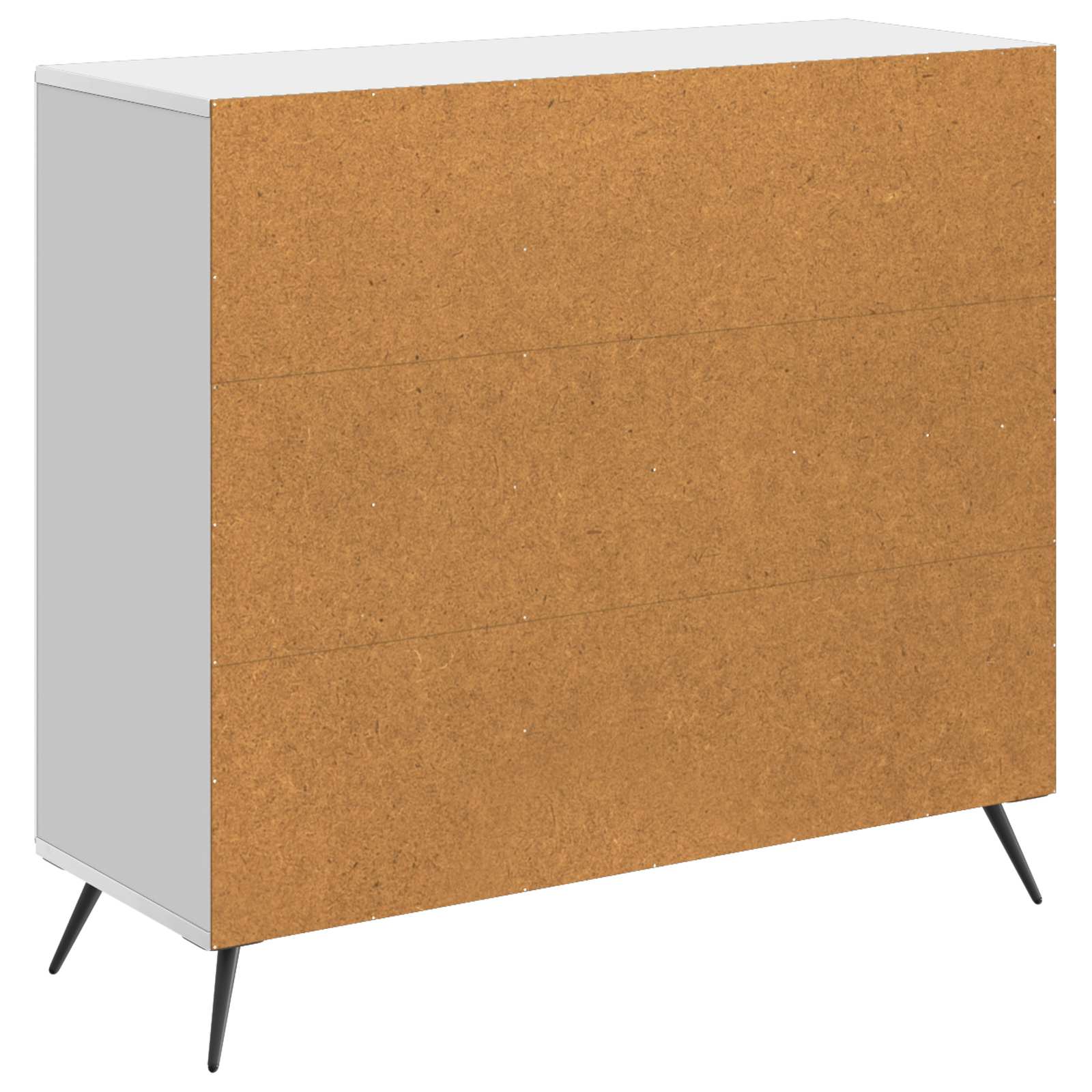 Sideboard Hochglanz Weiß 89 x 34,5 x 80 cm Holzwerkstoff