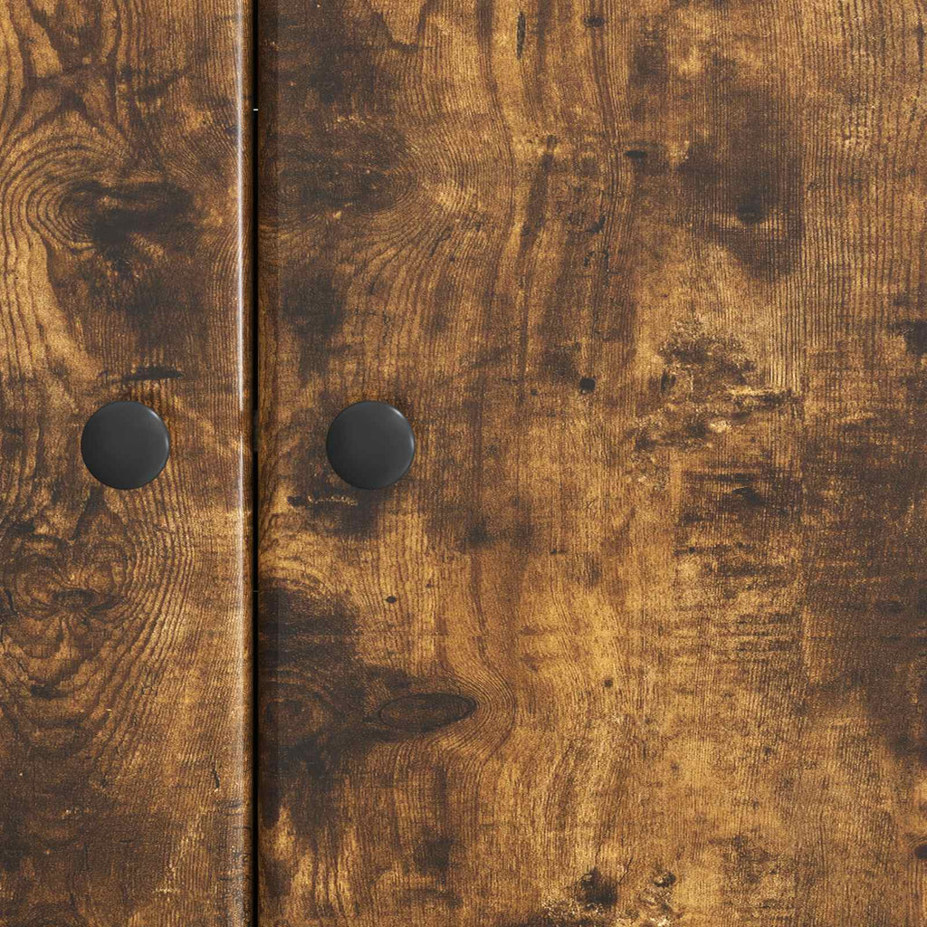 Sideboard Geräucherte Eiche 89 x 34,5 x 80 cm Holzwerkstoff