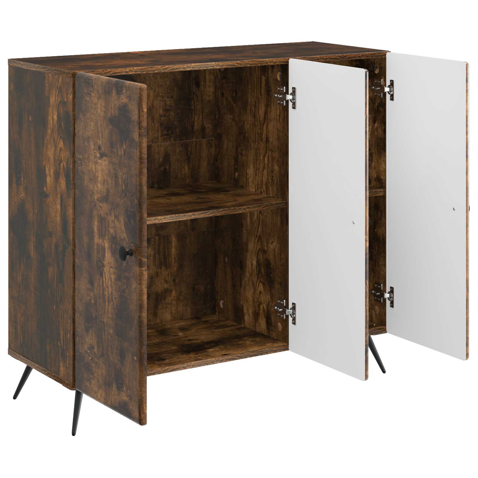 Sideboard Geräucherte Eiche 89 x 34,5 x 80 cm Holzwerkstoff