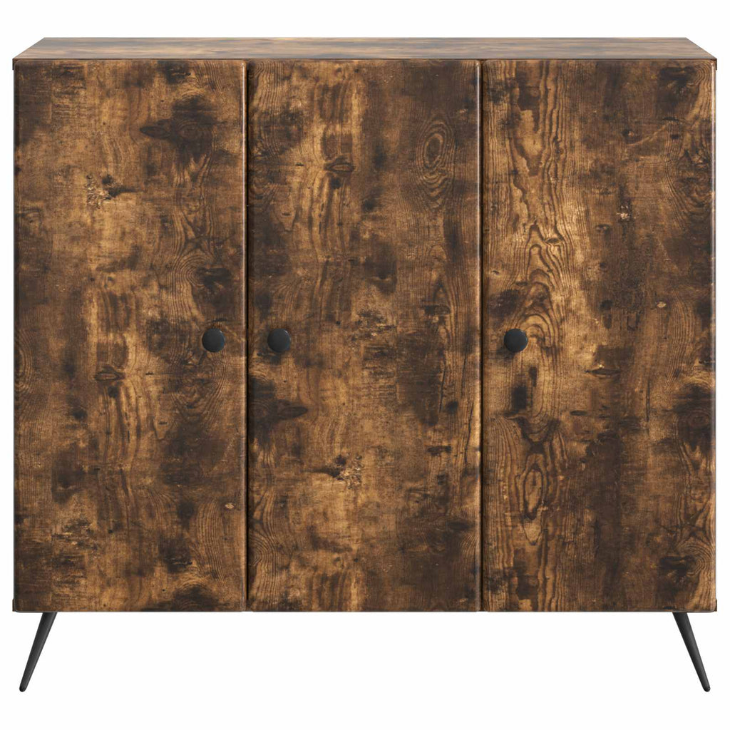 Sideboard Geräucherte Eiche 89 x 34,5 x 80 cm Holzwerkstoff
