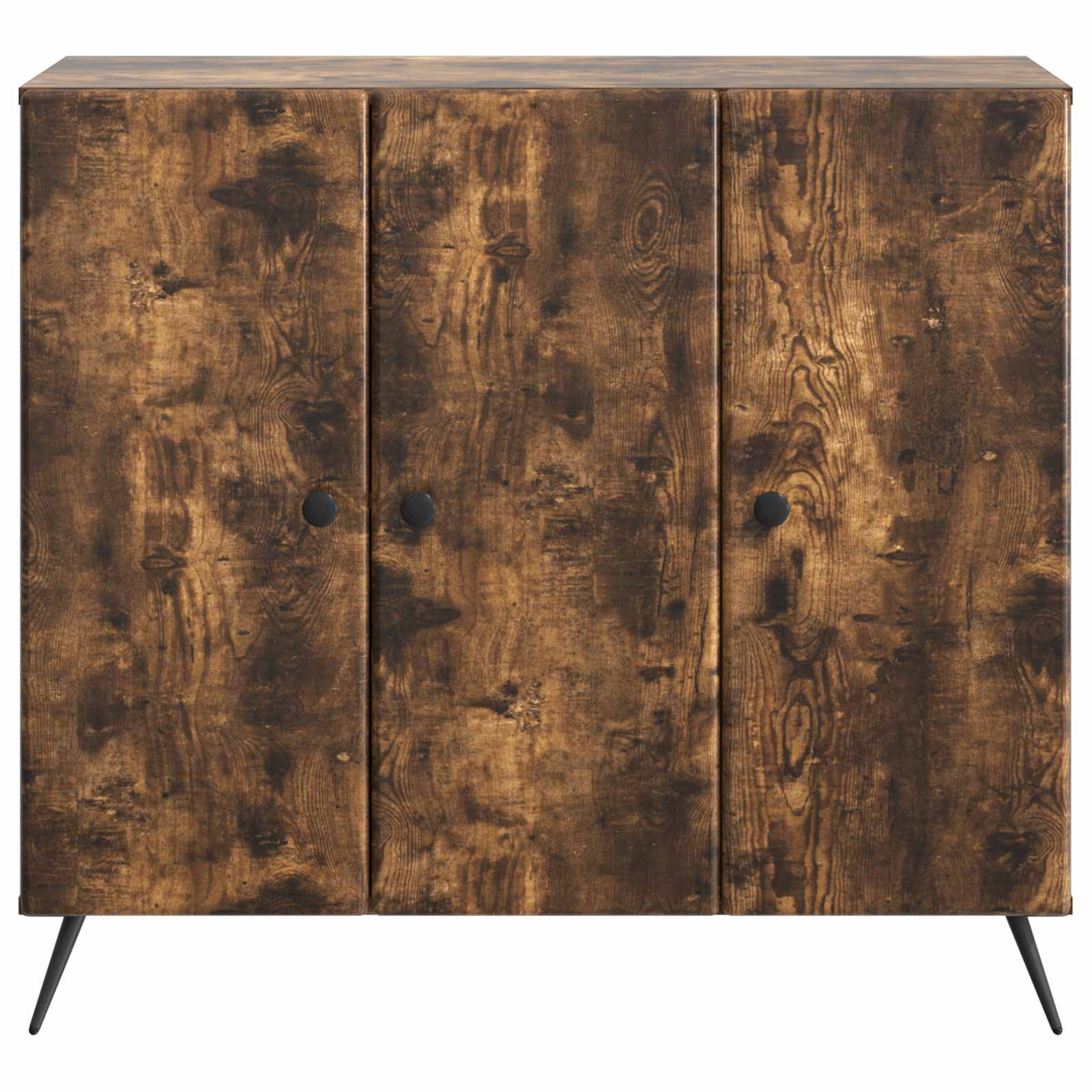 Sideboard Geräucherte Eiche 89 x 34,5 x 80 cm Holzwerkstoff