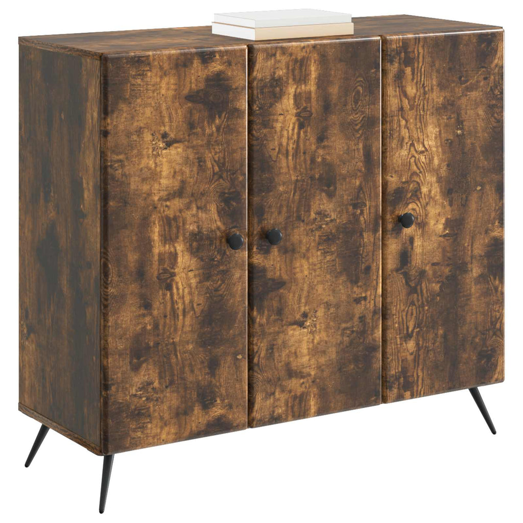 Sideboard Geräucherte Eiche 89 x 34,5 x 80 cm Holzwerkstoff
