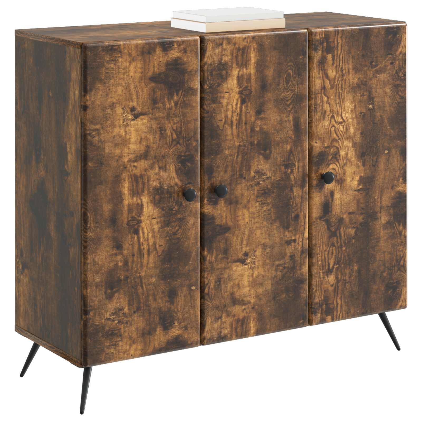 Sideboard Geräucherte Eiche 89 x 34,5 x 80 cm Holzwerkstoff