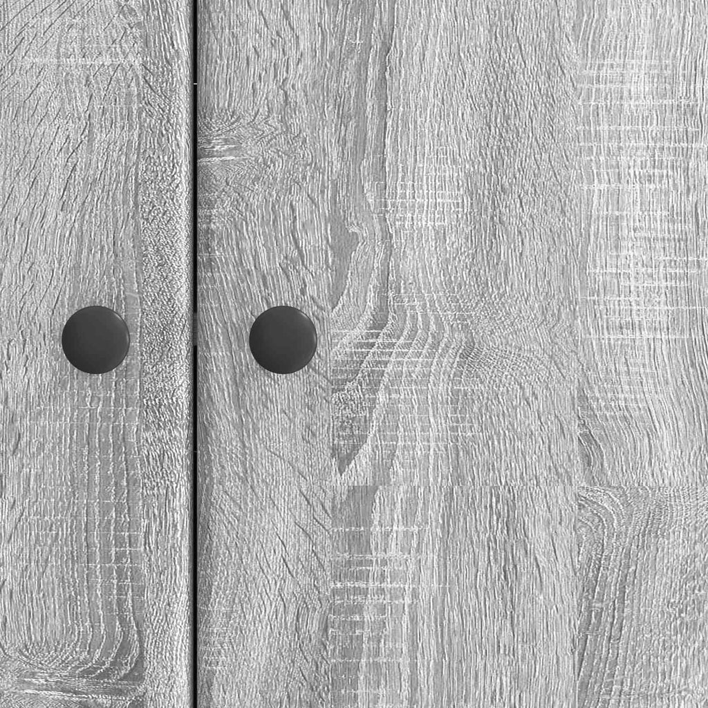 Sideboard Graues Sonoma 89 x 34,5 x 80 cm Holzwerkstoff